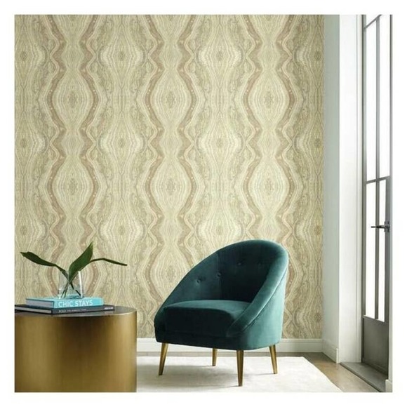 York Wallcovering's Kaleidoscope Wallpaper Metallic 1 Roll - Picture 1 of 4